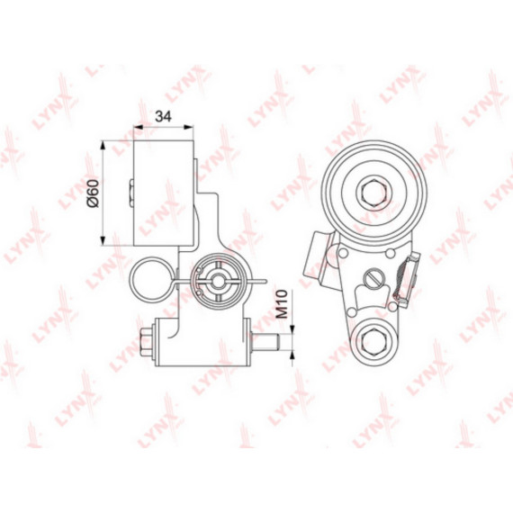 Натяжитель гидравлический с роликом / ГРМ SUBARU Forester(SF/SG/SH) 2.0-2.5 97-13 / Imperza(GC/GD/GH