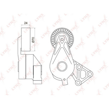 Натяжитель с роликом / приводной AUDI A3 1.9D 00-03 SKODA Fabia 1.9D 03-08 / Octavia(1U) 1.9D 02-10