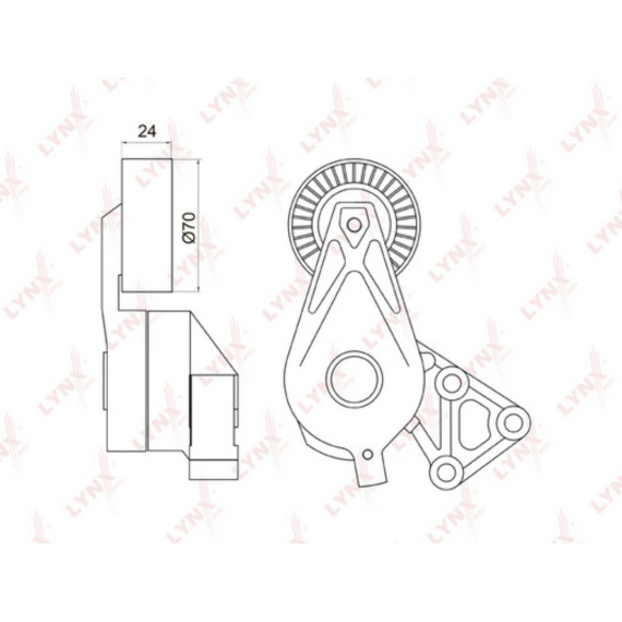 Натяжитель с роликом / приводной AUDI A3 1.9D 00-03 SKODA Fabia 1.9D 03-08 / Octavia(1U) 1.9D 02-10
