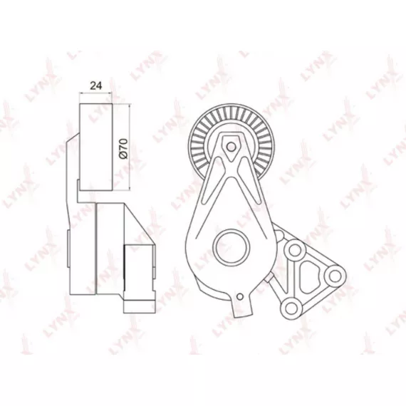 Натяжитель с роликом / приводной AUDI A3 1.9D 00-03 SKODA Fabia 1.9D 03-08 / Octavia(1U) 1.9D 02-10