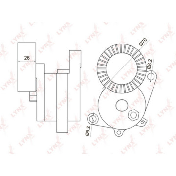Натяжитель с роликом / приводной BMW 3(E36 / 46) 2.0-3.0 90-05 / 5(E34-60) 2.0-3.0 89-10 / 7(E38) 2.