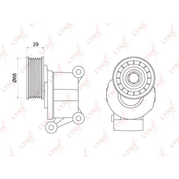 Натяжитель с роликом / приводной FORD Focus II 1.8-2.0 04> / C-Max 1.8-2.0 03> MAZDA 3(BK/BL) 2.0 0
