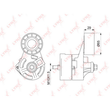 Натяжитель с роликом / приводной FORD Transit 2.4D-3.2D 06>