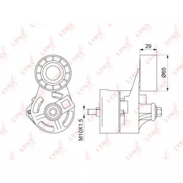 Натяжитель с роликом / приводной FORD Transit 2.4D-3.2D 06>