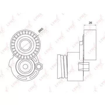 Натяжитель с роликом / Приводной  Largus 1.6 16V (-A/C) (-P/S) 12> RENAULT Logan 1.5D-1.6 05>