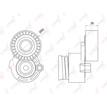 Натяжитель с роликом / Приводной  Largus 1.6 16V (-A/C) (-P/S) 12> RENAULT Logan 1.5D-1.6 05>