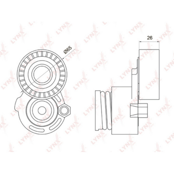 Натяжитель с роликом / Приводной  Largus 1.6 16V (-A/C) (-P/S) 12> RENAULT Logan 1.5D-1.6 05>