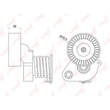 Натяжитель с роликом / приводной MERCEDES-BENZ C180K-230K(W203/W204) 02> / E200K(W211) 02> / CLK200K
