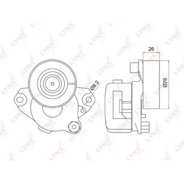Натяжитель с роликом / приводной MERCEDES-BENZ C230-350(W203/W204) 05> / CLK280-500(C209) 05> / CLS2