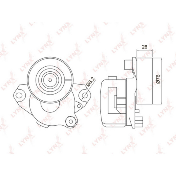 Натяжитель с роликом / приводной MERCEDES-BENZ C230-350(W203/W204) 05> / CLK280-500(C209) 05> / CLS2