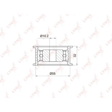 Ролик направляющий / ГРМ  2110-12 1.5-1.6 95>