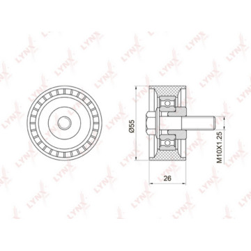 Ролик направляющий / ГРМ  Granta 1.6 11> / Kalina 1.4-1.6 04> / Priora 1.6 08> / Vesta 1.6 15> /
