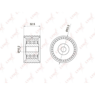 Ролик направляющий / ГРМ  Largus 1.6 16V 12> RENAULT Logan 1.6 16V 06> / Duster 1.6 16V 10> / C