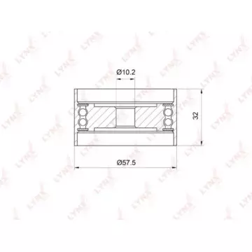 Ролик направляющий / ГРМ LEXUS IS200 99-05 TOYOTA Mark 2/Chaser/Cresta(80-110) 2.0 88-07 / Verossa