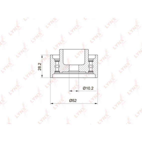 Ролик направляющий / ГРМ MAZDA 323(BJ) 1.9-2.0 98-04 / 626(GE / GF) 1.8-2.0 91-02 / MPV 2.0 00-02 /