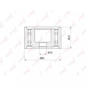 Ролик направляющий / ГРМ TOYOTA Camry 2.5-3.0 88-06 / Highlander 3.0-3.3 00-07 LEXUS RX300-400h 00-