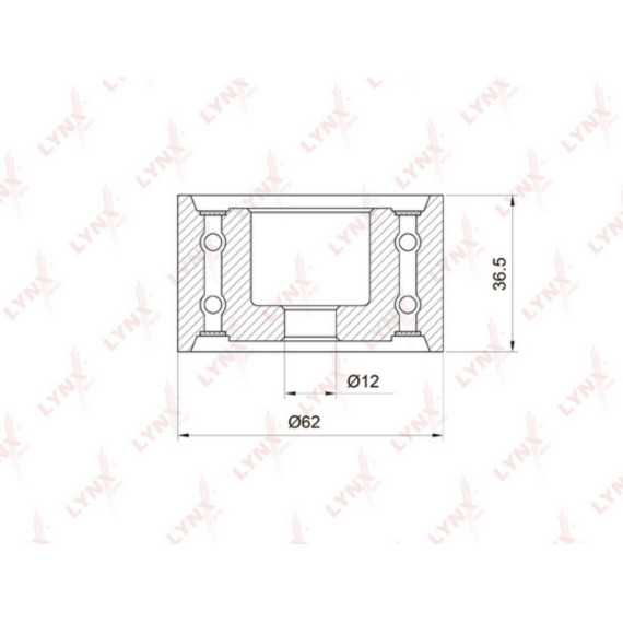 Ролик направляющий / ГРМ TOYOTA Camry 2.5-3.0 88-06 / Highlander 3.0-3.3 00-07 LEXUS RX300-400h 00-