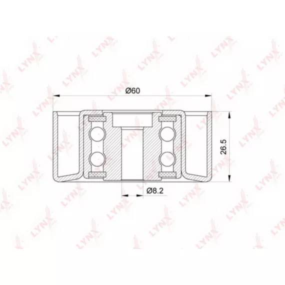 Ролик направляющий/натяжной / приводной CITROEN Berlingo(MF) 1.9D 98-05 / C2 1.1-1.6 03> / C3 I 1.1-