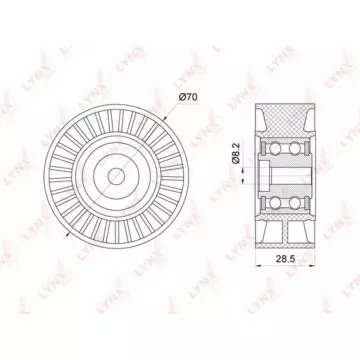 Ролик направляющий / приводной AUDI A4 1.9D-2.0D 00-15 / A4 Allroad 2.0D 09-16 / A5 2.0D 08-12 / A6