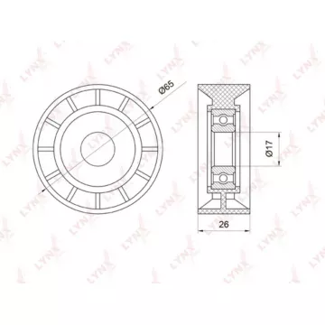 Ролик направляющий / приводной AUDI A4 2.7D-3.0D 05> / A5 2.7D-3.0D 07> / A6 2.7D-3.0D 04> / A7 3.0D