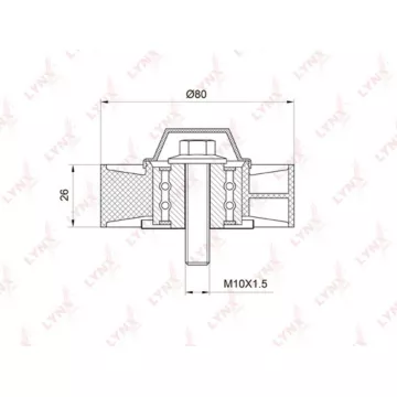 Ролик направляющий / приводной BMW 1(E81-88) 3.0 05-12 / 3(E90) 2.5-3.0 05-11 / 5(E60/61) 2.5-3.0 05