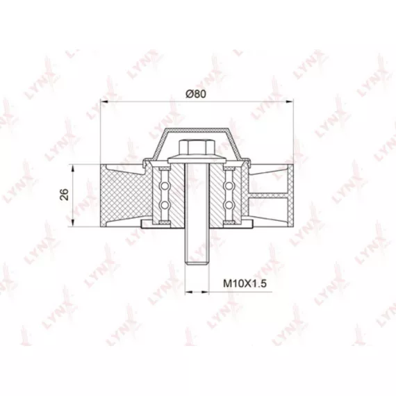 Ролик направляющий / приводной BMW 1(E81-88) 3.0 05-12 / 3(E90) 2.5-3.0 05-11 / 5(E60/61) 2.5-3.0 05