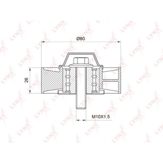 Ролик направляющий / приводной BMW 1(E81-88) 3.0 05-12 / 3(E90) 2.5-3.0 05-11 / 5(E60/61) 2.5-3.0 05