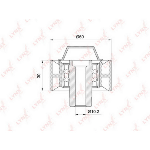 Ролик направляющий / приводной CITROEN Berlingo(MF) 1.6D 05-11 / C1 1.4D 05> / C2 1.4D 03> / C3 I-II