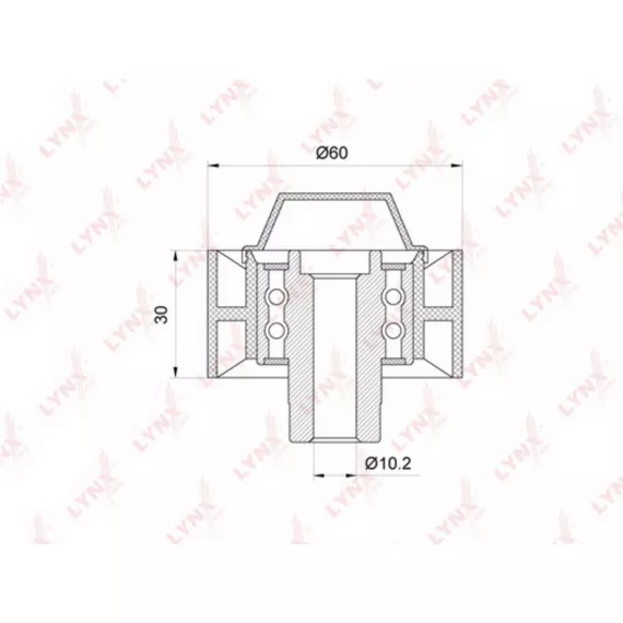 Ролик направляющий / приводной CITROEN Berlingo(MF) 1.6D 05-11 / C1 1.4D 05> / C2 1.4D 03> / C3 I-II