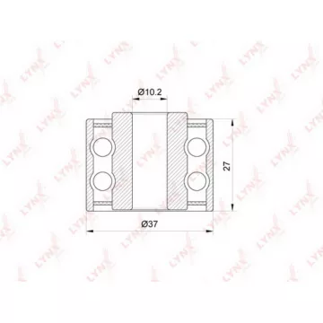 Ролик направляющий / приводной CITROEN Berlingo(MF) 1.9D 98-05 / Jumpy 1.9D 99-06 FIAT Scudo 1.9D 9