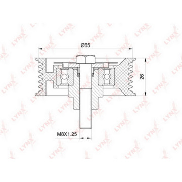 Ролик направляющий / приводной CITROEN Jumper 2.2D 06> FIAT Ducato 2.2D 06> FORD Transit 2.2D 06>