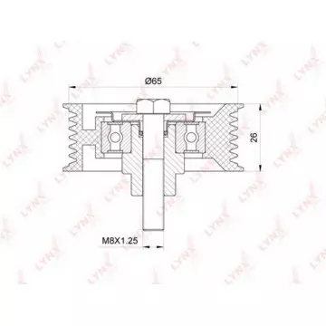 Ролик направляющий / приводной CITROEN Jumper 2.2D 06> FIAT Ducato 2.2D 06> FORD Transit 2.2D 06>