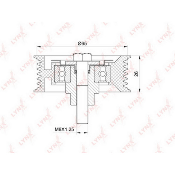 Ролик направляющий / приводной CITROEN Jumper 2.2D 06> FIAT Ducato 2.2D 06> FORD Transit 2.2D 06>