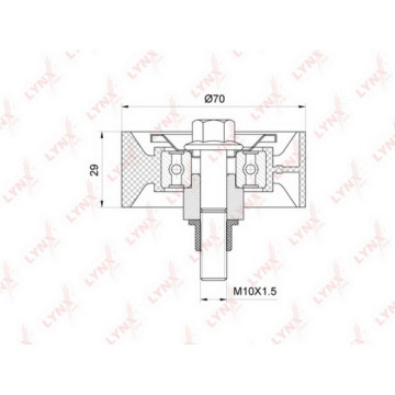 Ролик направляющий / приводной FIAT Ducato 2.3D 02> IVECO Daily III-V 2.3D 05>