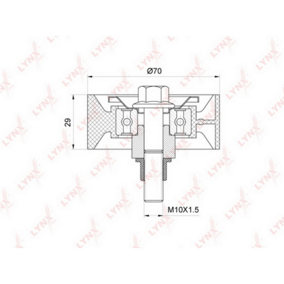 Ролик направляющий / приводной FIAT Ducato 2.3D 02> IVECO Daily III-V 2.3D 05>