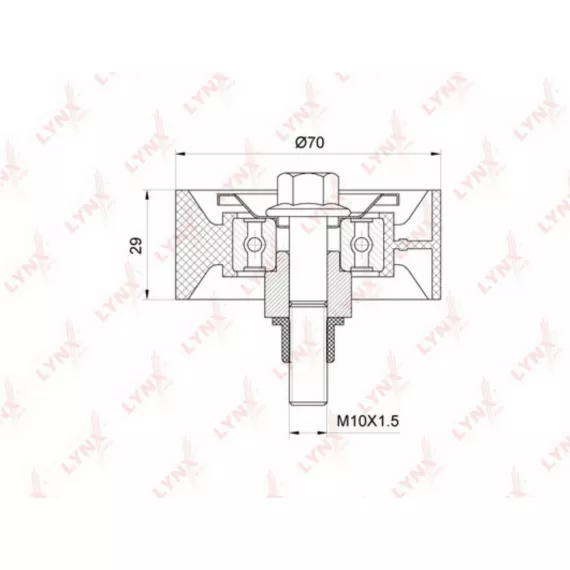 Ролик направляющий / приводной FIAT Ducato 2.3D 02> IVECO Daily III-V 2.3D 05>
