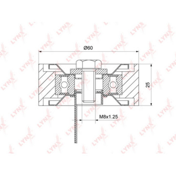 Ролик направляющий / приводной  Largus 1.6 12> RENAULT Logan I 1.4-1.6 04> / Duster 1.6 10> / S