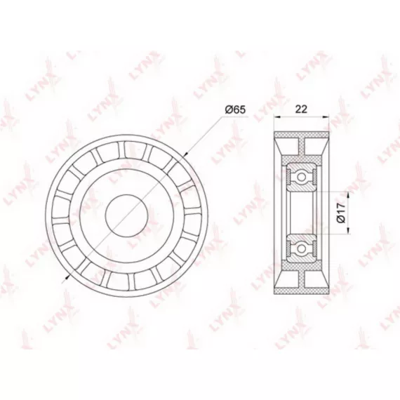 Ролик направляющий / приводной MERCEDES-BENZ A160-200(W168 / W169) 98-12 / B150-200(W245) 05-11