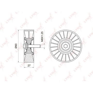 Ролик направляющий / приводной MERCEDES-BENZ C180K-230K(W203/W204) 02> / E200K(W211) 02> / CLK200K(C