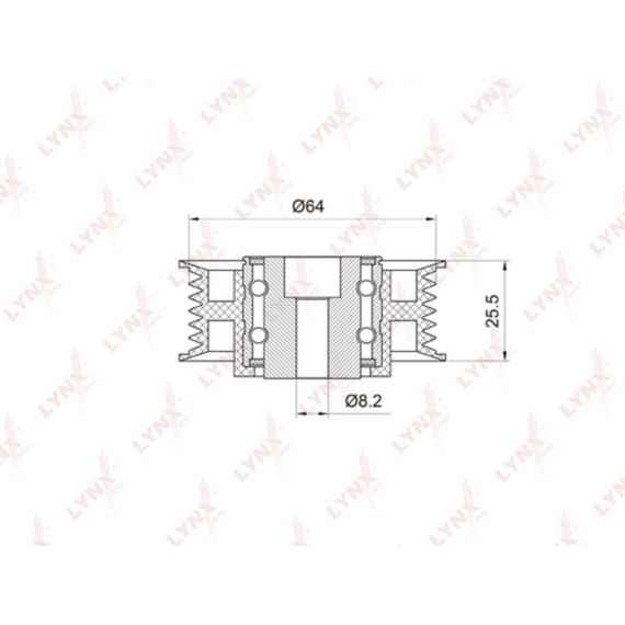 Ролик направляющий / приводной MERCEDES-BENZ C280-36(W202) 93-00 / E280-500(W124/W210) 92-97 / G250D