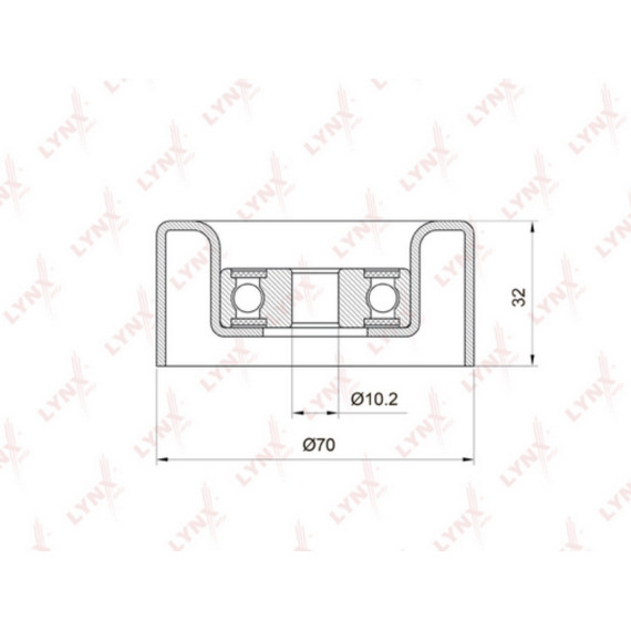 Ролик направляющий / приводной TOYOTA Camry(V40/V50) 3.5 08> / Land Cruiser Prado(120 / 150) 4.0 03>
