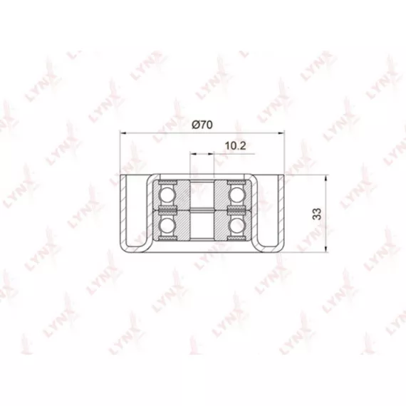 Ролик направляющий / приводной TOYOTA Land Cruiser Prado(120 / 150) 4.0 03>