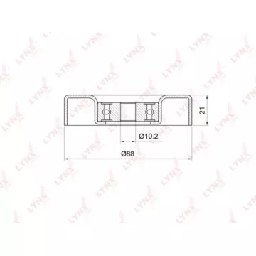 Ролик направляющий / приводной TOYOTA Yaris 1.0 99-05 DAIHATSU Atrai 1.3 00> / Materia 1.3 06> / Si