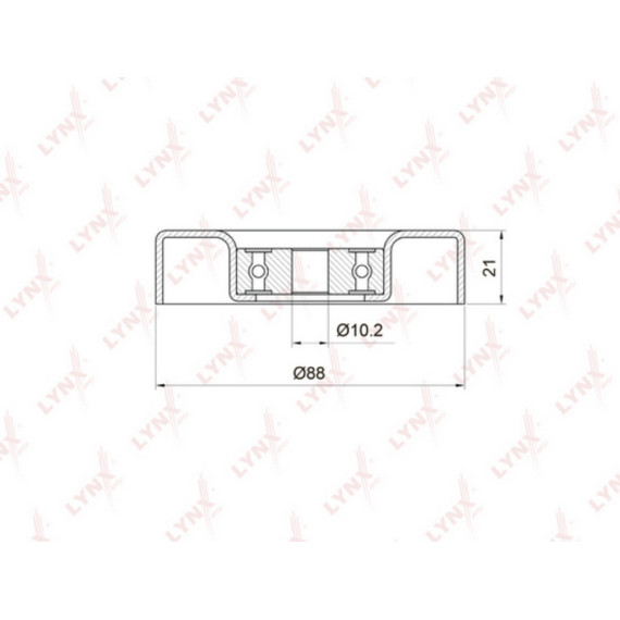 Ролик направляющий / приводной TOYOTA Yaris 1.0 99-05 DAIHATSU Atrai 1.3 00> / Materia 1.3 06> / Si
