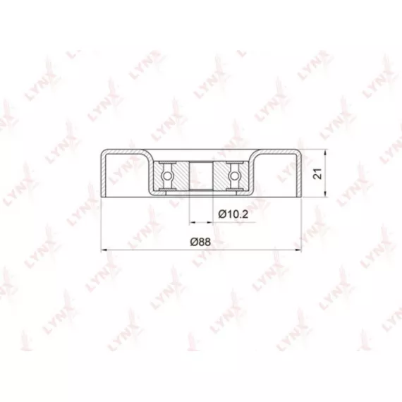 Ролик направляющий / приводной TOYOTA Yaris 1.0 99-05 DAIHATSU Atrai 1.3 00> / Materia 1.3 06> / Si