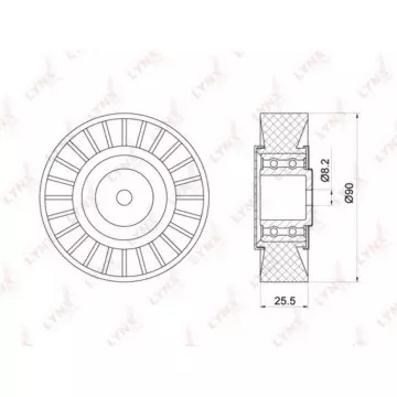 Ролик направляющий / приводной VW LT 2.5D 96-06 / Transporter IV 2.0-2.5D 90-03