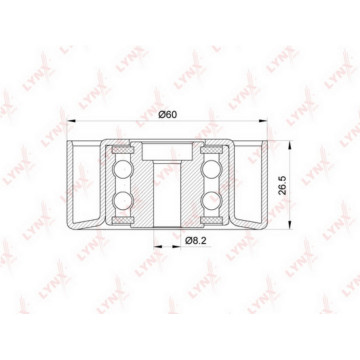 Ролик направляющий/натяжной / приводной CITROEN Berlingo(MF) 1.9D 98-05 / C2 1.1-1.6 03> / C3 I 1.1-