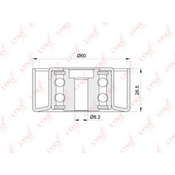 Ролик направляющий/натяжной / приводной CITROEN Berlingo(MF) 1.9D 98-05 / C2 1.1-1.6 03> / C3 I 1.1-