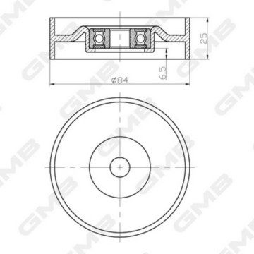 ролик натяжителя ремня NISSAN