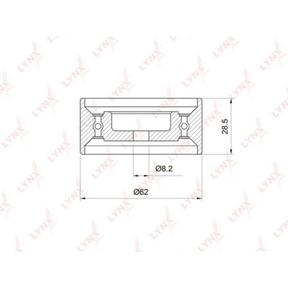 Ролик натяжного механизма / ГРМ TOYOTA Mark 2/Chaser/Cresta(80-110) 2.5 88-07 / Verossa 2.5 01-04